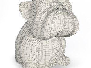 bulldog sculpture 3D Model