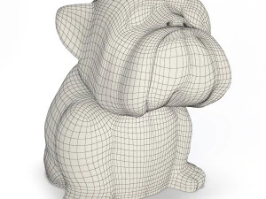 bulldog sculpture 3D Model