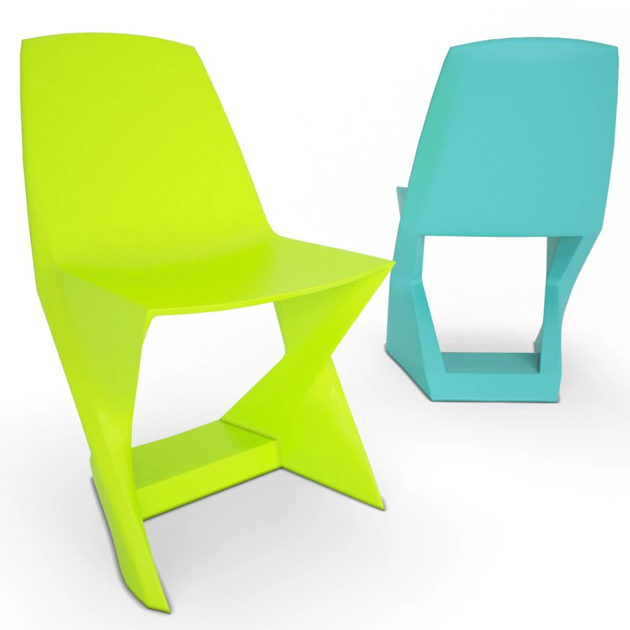 plastic chair iso 3D Model .c4d .max .obj .3ds .fbx .stl .blend 
