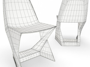 plastic chair iso Modello 3D