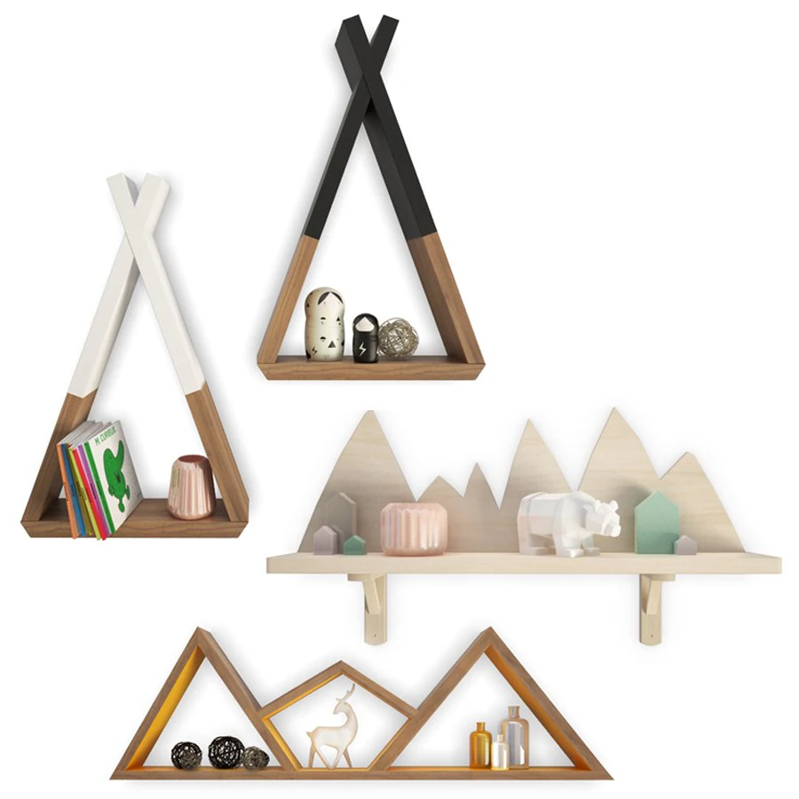 trendy teepee shelves for kids 3D Model .c4d .max .obj .3ds .fbx .stl .blend 