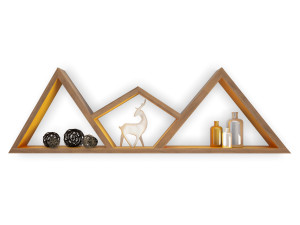 trendy teepee shelves for kids Modello 3D