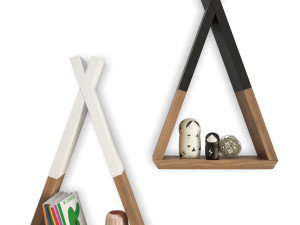 trendy teepee shelves for kids Modello 3D