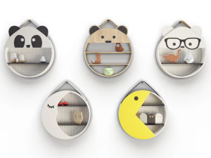 어린이방을 위한 판타지 선반 세트 3D 모델