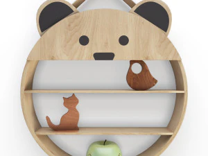 set of fantasy shelves for childroom 3D Model