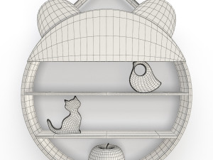 set of fantasy shelves for childroom Modelo 3D