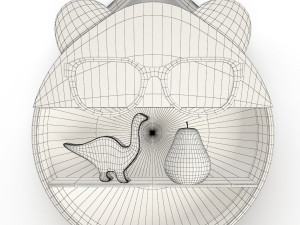 set of fantasy shelves for childroom Modelo 3D