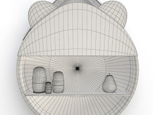 set of fantasy shelves for childroom Modelo 3D