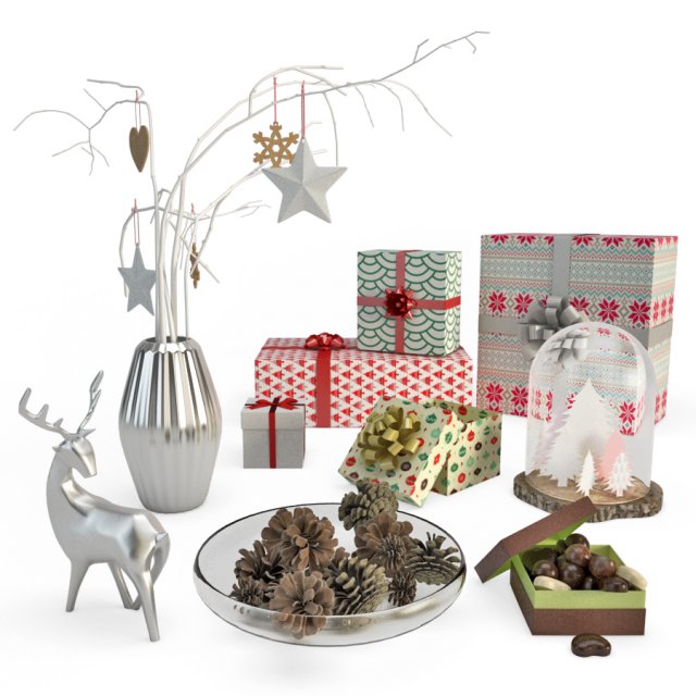 christmas decoration Modelo 3D .c4d .max .obj .3ds .fbx .stl .blend 