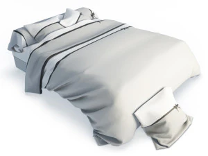 klassisches Doppelbett 3D Modell