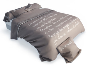 classic double bed 3D Модель