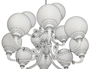brass pendant light 3D Model