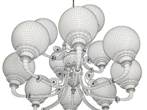 brass pendant light 3D Model