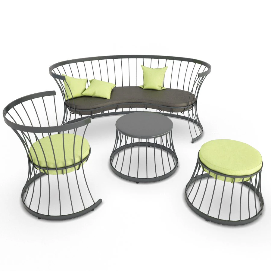 clessidra furniture outdoor 3D Model .c4d .max .obj .3ds .fbx .stl .blend