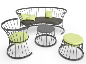 clessidra furniture outdoor 3D Model
