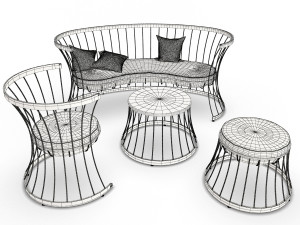 clessidra furniture outdoor 3D Model