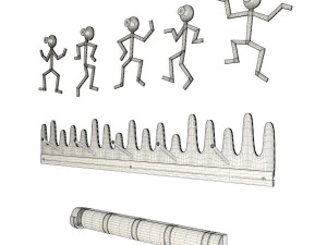 coat rack collection 3D Model