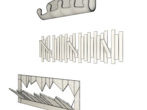 coat rack collection 3D Model