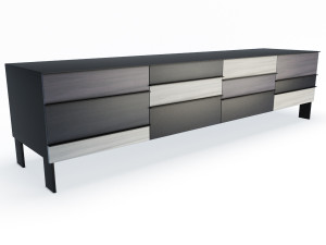 wooden sideboard collection Modelo 3D
