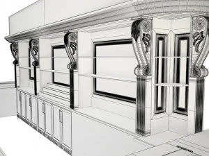 bar counter 3D Model