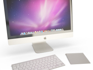 computer and screen imac 3D Model