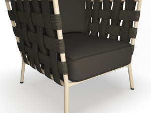 conic braided armchair 3D Model