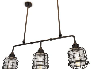 connell lampu gantung trio industri Model 3D