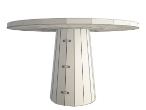 container wooden table 3Dモデル