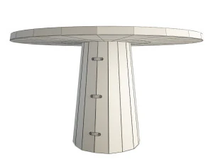 container wooden table 3D Model