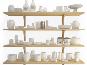 crockery shelves 3D Модель