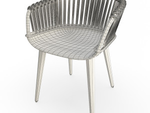 Rattan armchair cyborg Modelo 3D