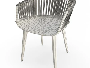 Rattan armchair cyborg 3D Model