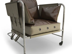 다윈 군용 안락 의자 3D 모델