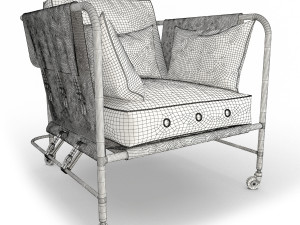 darwin military armchair Modelo 3D