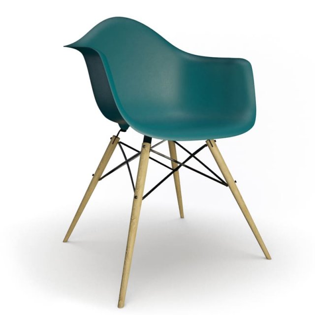 daw eames plastic chair 3D Model .c4d .max .obj .3ds .fbx .stl .blend 