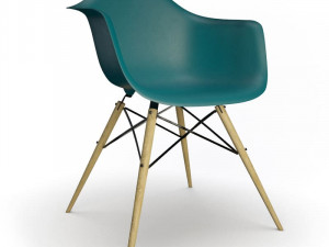 daw eames plastic chair 3D Model