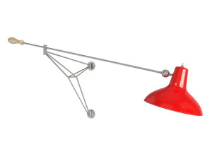 metallic wall lamp diana 3D Model