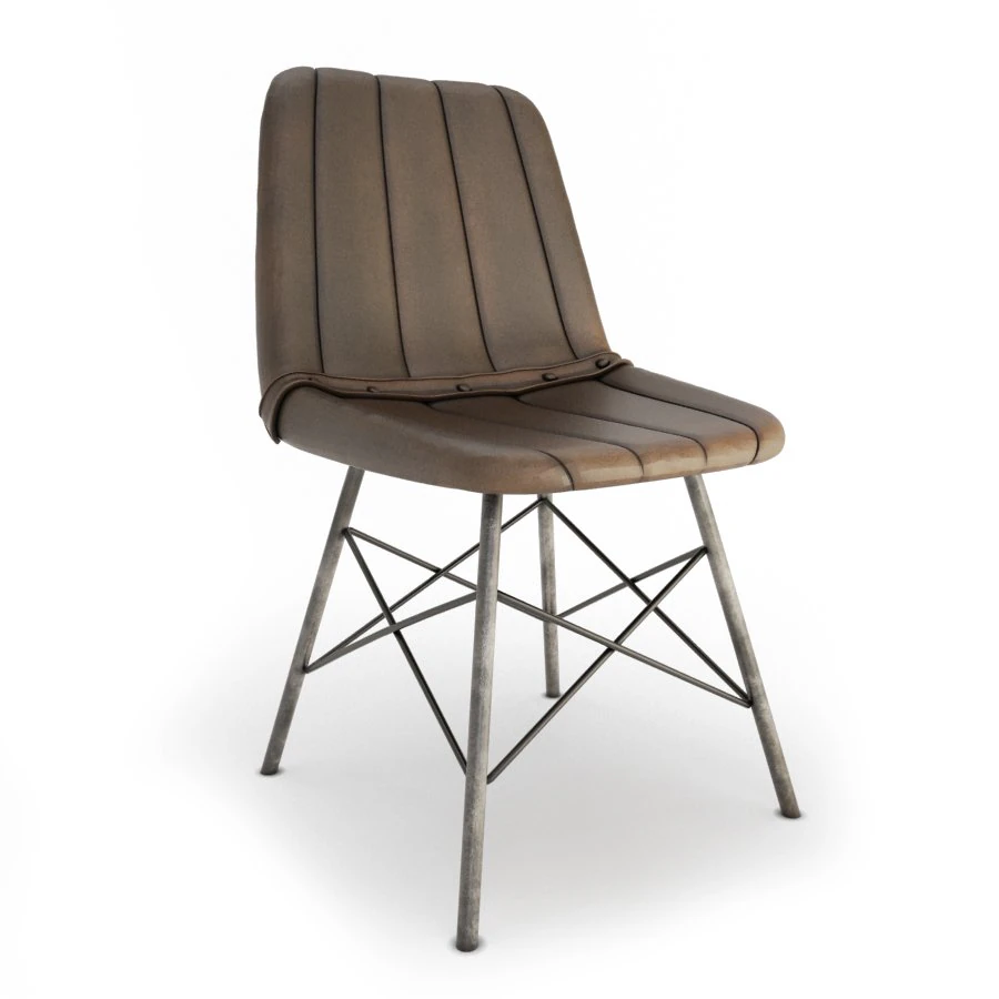 vintage chair doris stripes 3D Model .c4d .max .obj .3ds .fbx .stl .blend