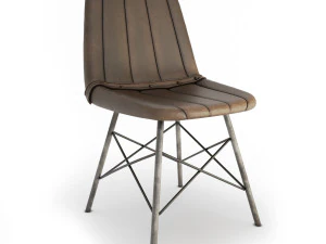 sedia vintage Doris Stripes Modello 3D