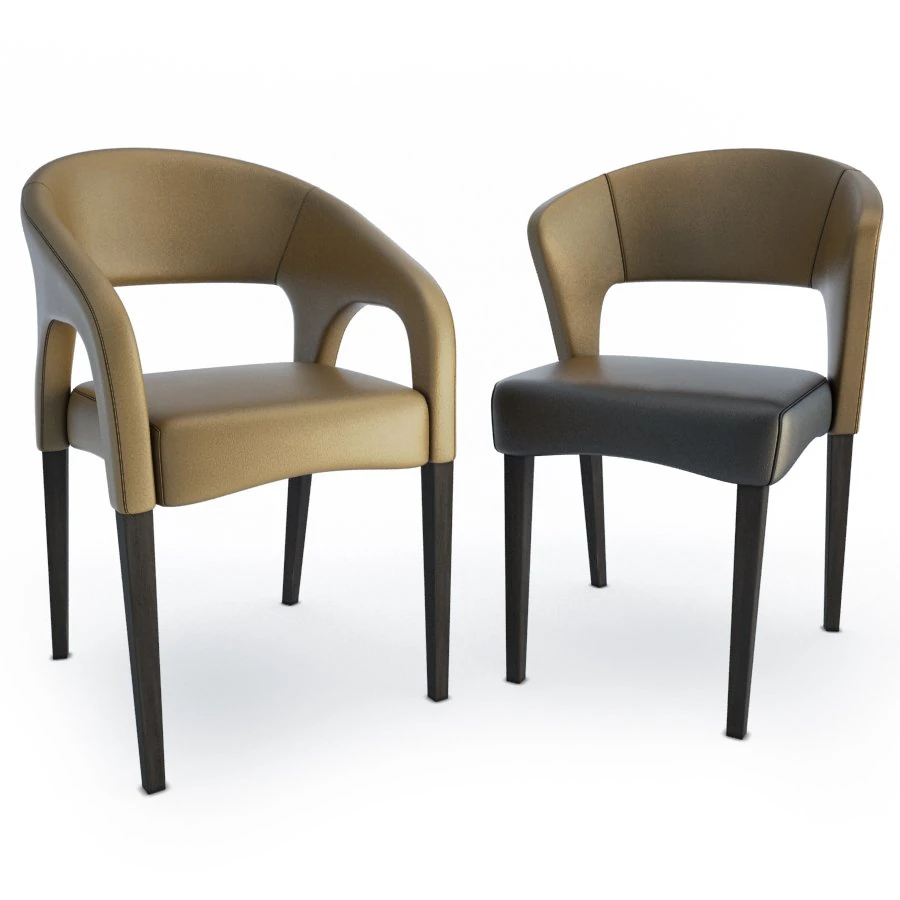 endra chair and armchair 3D Model .c4d .max .obj .3ds .fbx .stl .blend 