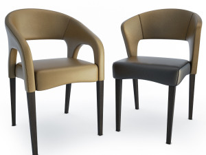 endra chair and armchair 3D 모델
