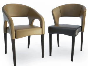 엔드라 의자와 안락 의자 3D 모델