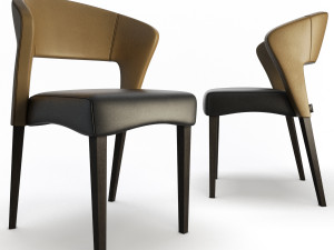 endra chair and armchair 3D 模型