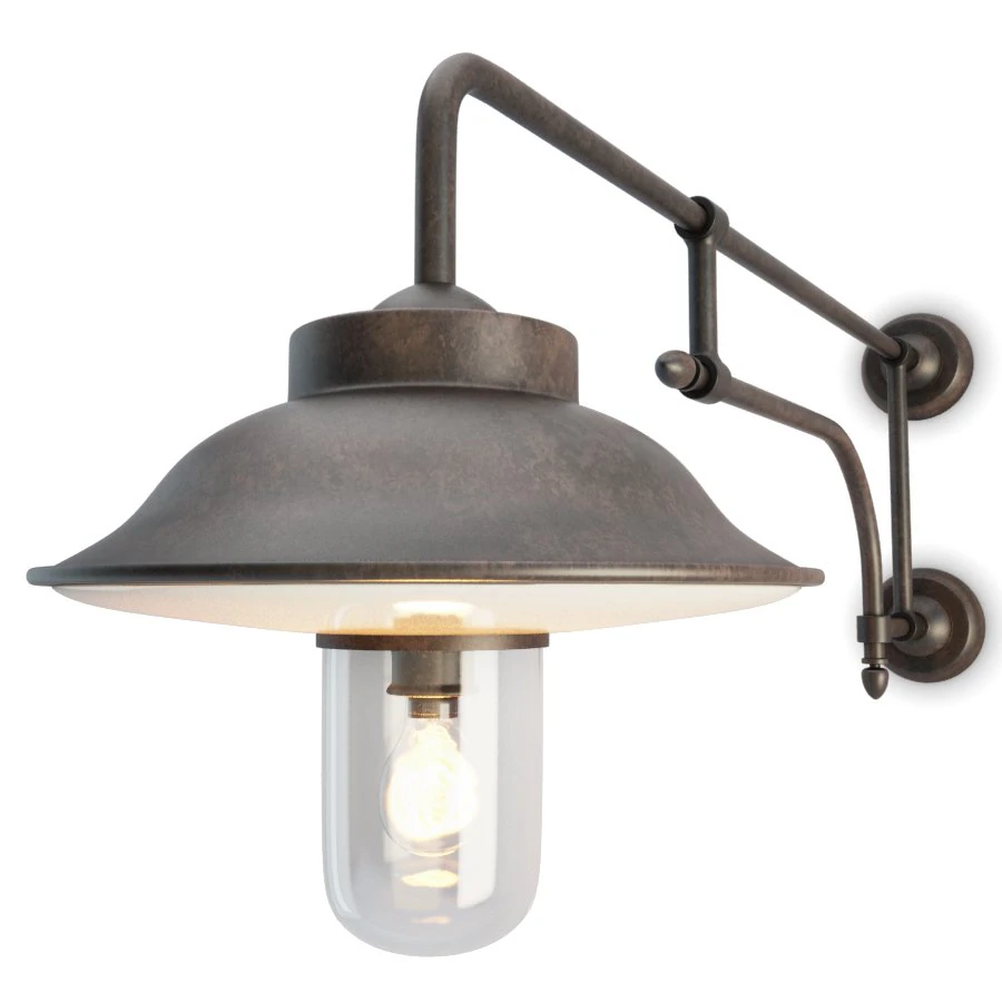 fiati industrial wall lamp 3D Model .c4d .max .obj .3ds .fbx .stl .blend 