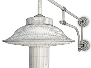 fiati industrial wall lamp 3D Model