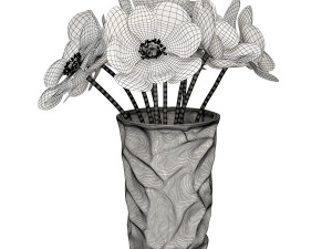 bouquet of flowers in vase Modèle 3D