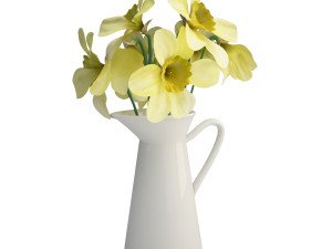 bouquet of flowers in vase Modèle 3D