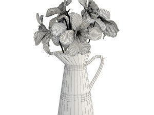 bouquet of flowers in vase Modèle 3D