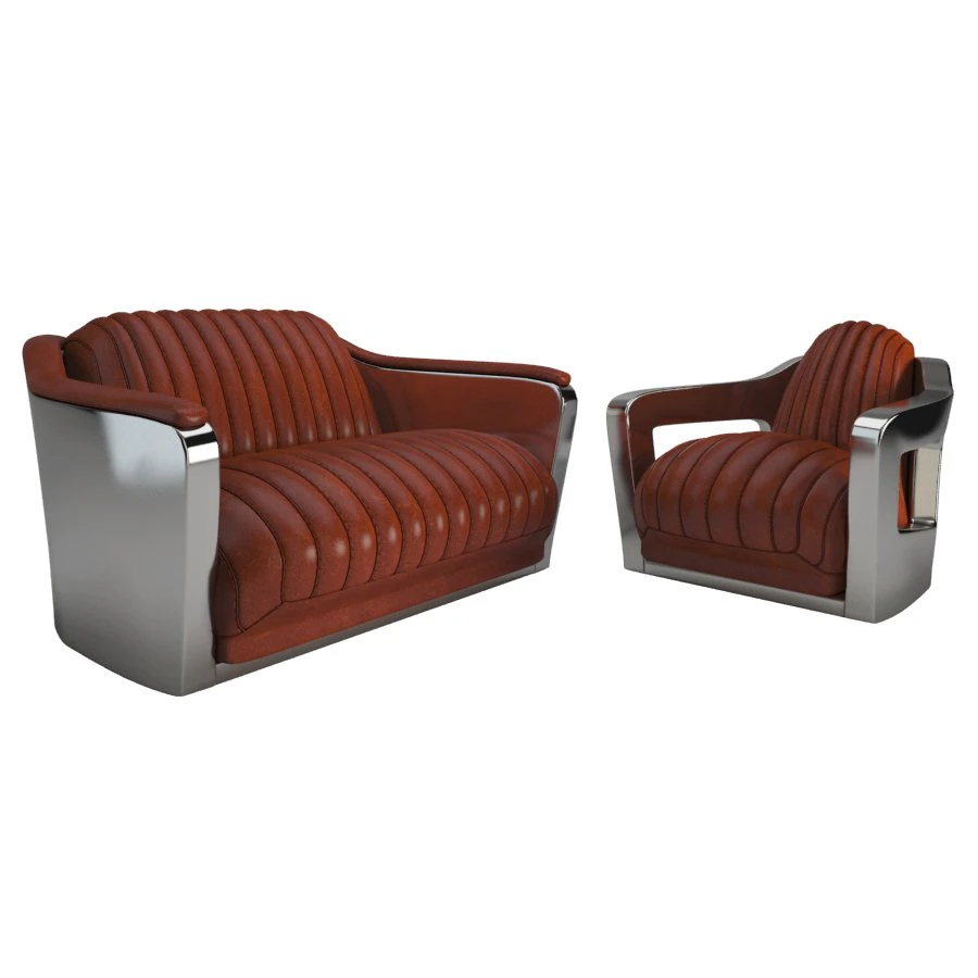 armchairs and sofas aviator 3D Model .c4d .max .obj .3ds .fbx .stl .blend