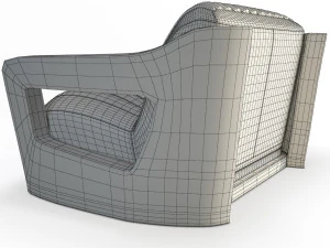 armchairs and sofas aviator 3D Model
